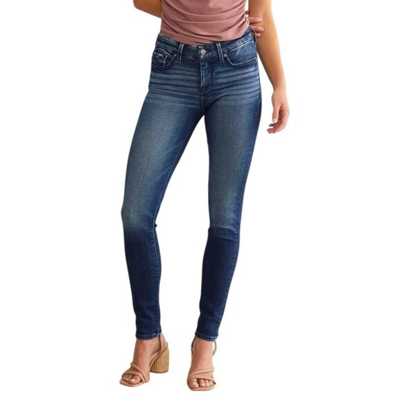 Buckle Black Womens 33x32 Fit no 53 Skinny Jeans Blue Dark Wash Denim Pockets - Picture 1 of 16